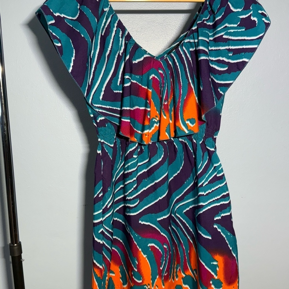 Wet Seal Teal and Purple Dress